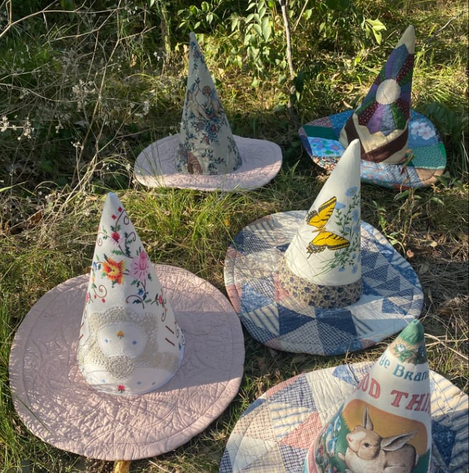 HexaStitch – Handcrafted Quilted Witch Hat