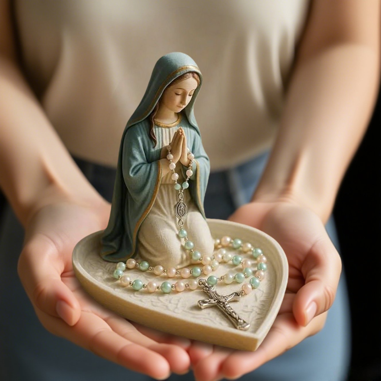 DivineGrace – Virgin Mary Rosary Holder