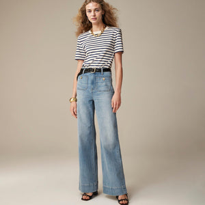 🔥Tummy Control Sailor Wide Leg Trouser