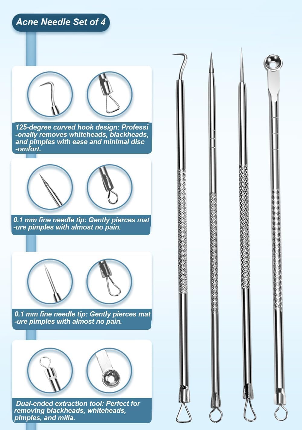DermaSteel – Precision Stainless Steel Pore Cleaner Kit