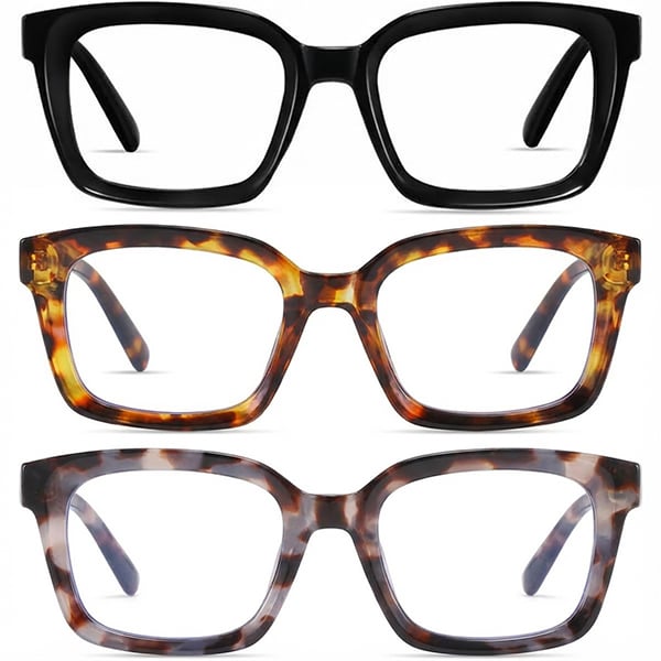 LuxeFocus – Blue Light Blocking Square Readers