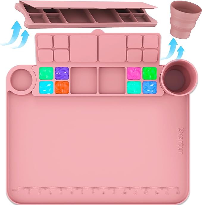 PalettePro - Silicone Mat with Paint Cup