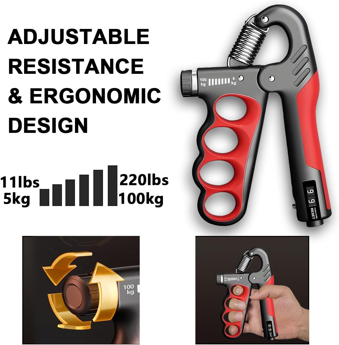 ForceFlex – Wrist and Forearm Workout Gripper (5–100KG)