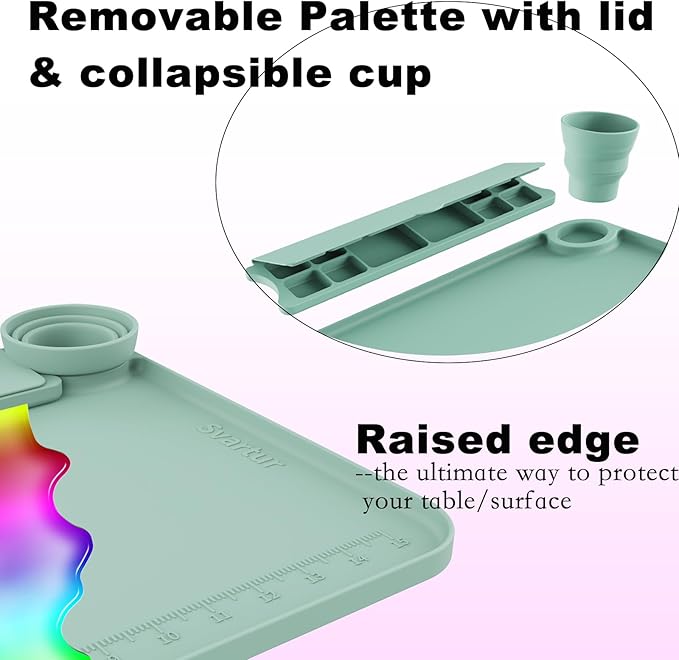 PalettePro - Silicone Mat with Paint Cup