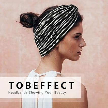 BohoBloom – Wide Twist Turban Headband for Women