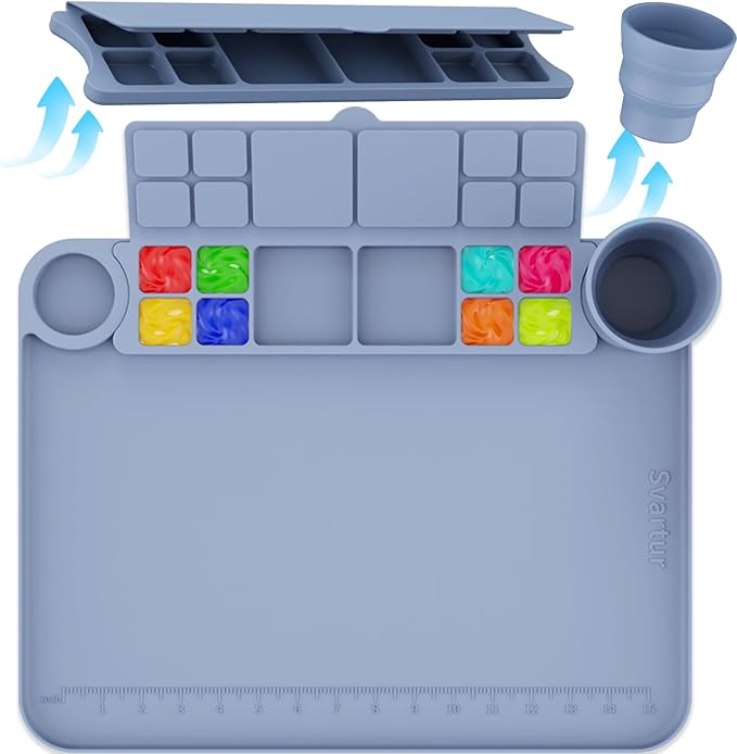 PalettePro - Silicone Mat with Paint Cup
