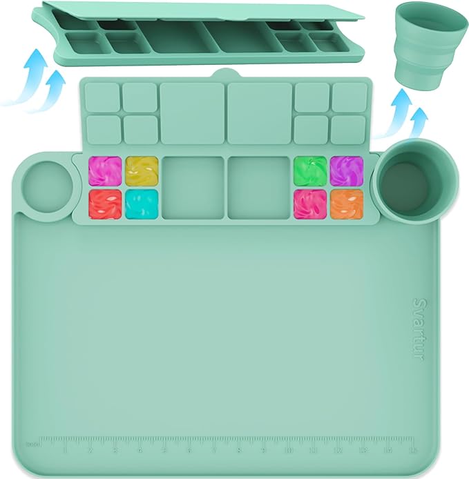PalettePro - Silicone Mat with Paint Cup