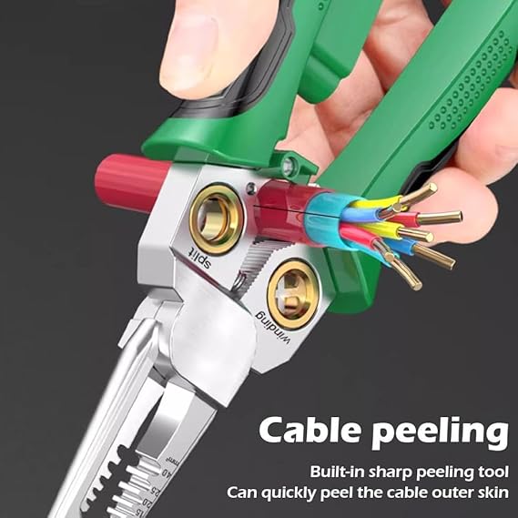 PowerGrip - 8 in 1 Pro Wire Stripper & Voltage Tester