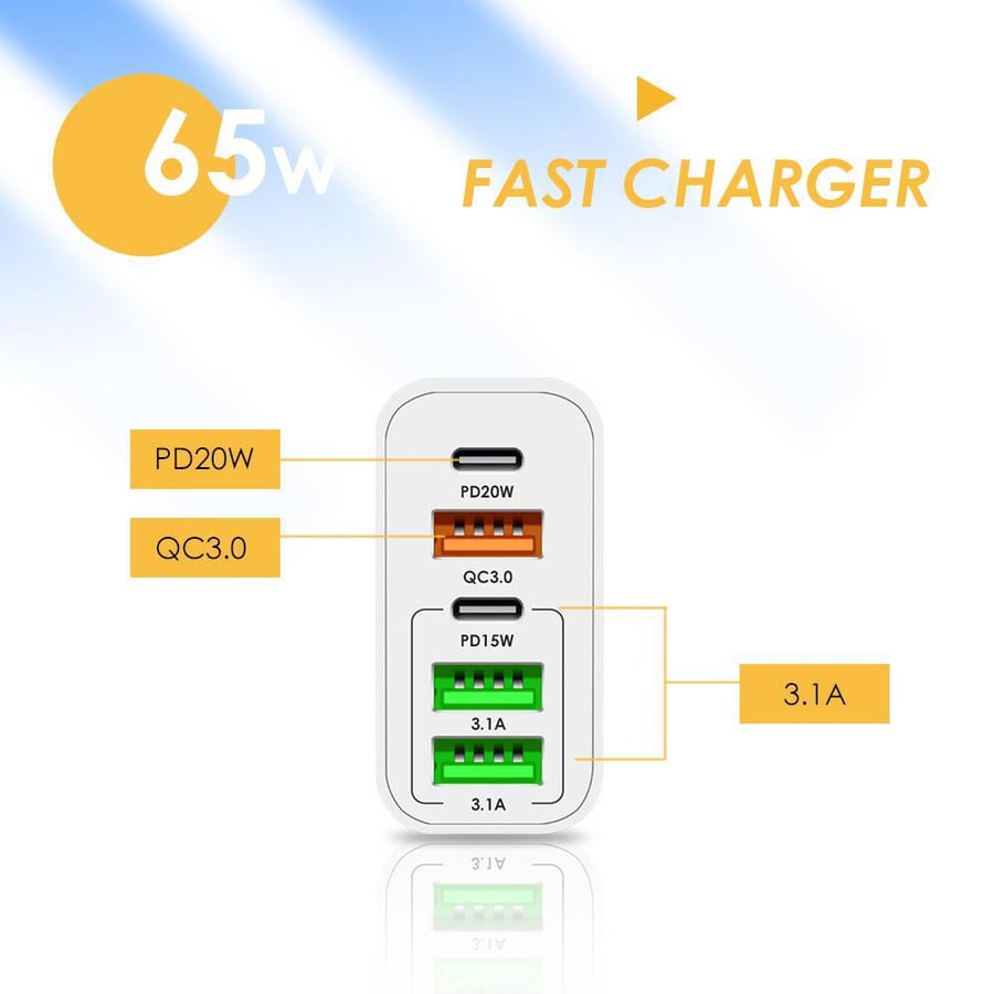 VoltMate – 65W Multi Port Fast Charger