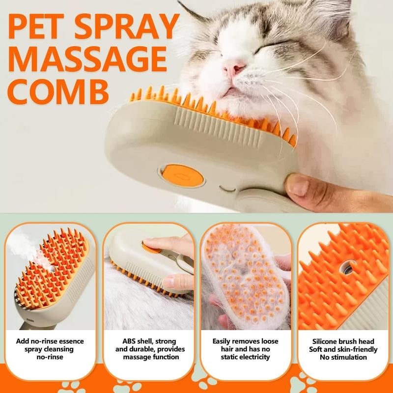 FurMist – Gentle Steam Grooming Brush for Pets