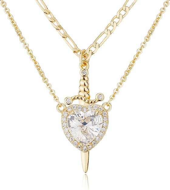 EternaBond – Sword & Heart Matching Couple Necklaces
