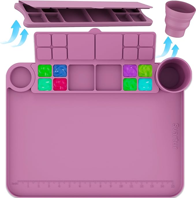 PalettePro - Silicone Mat with Paint Cup