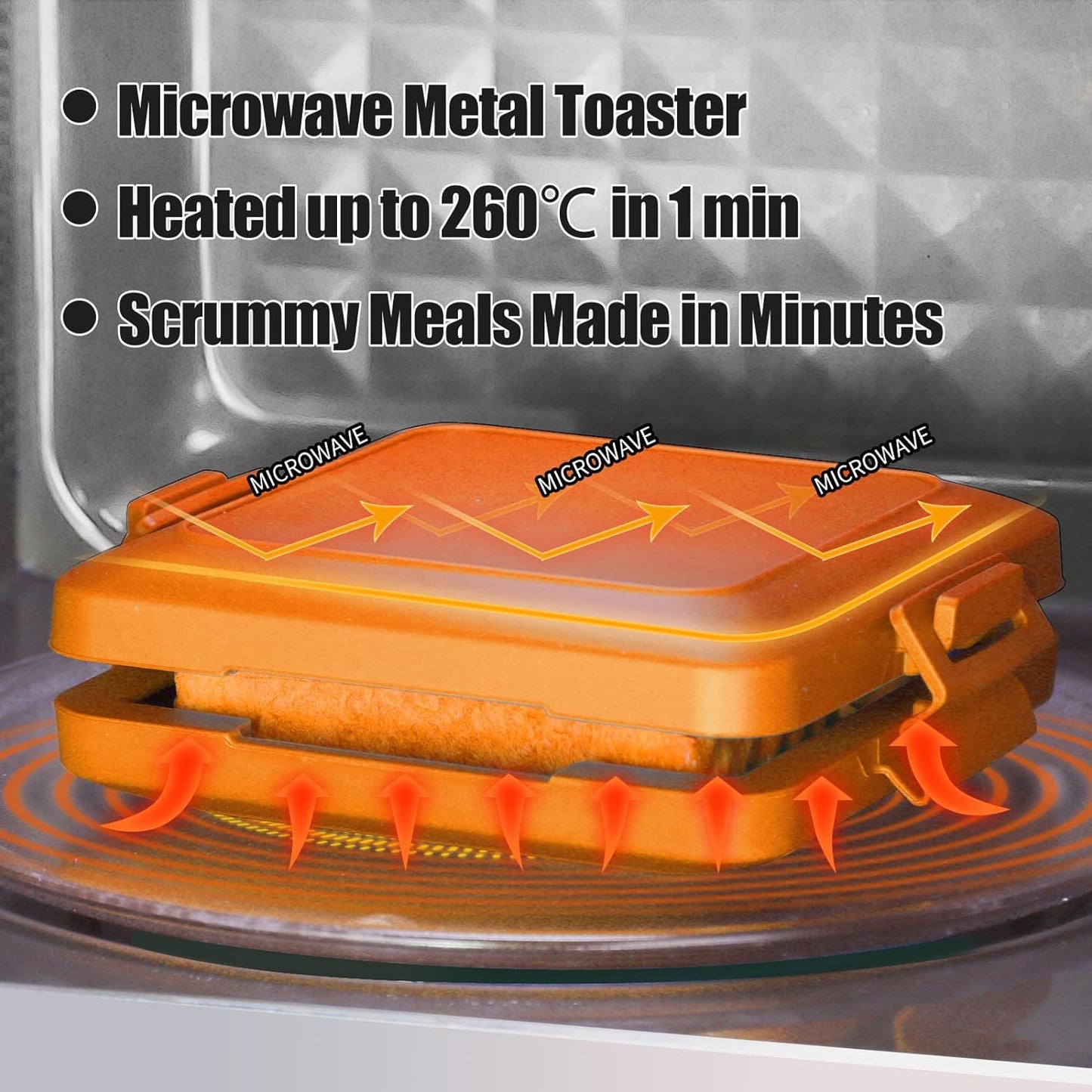 SnapGrill – Compact Non-Stick Microwave Toastie Maker
