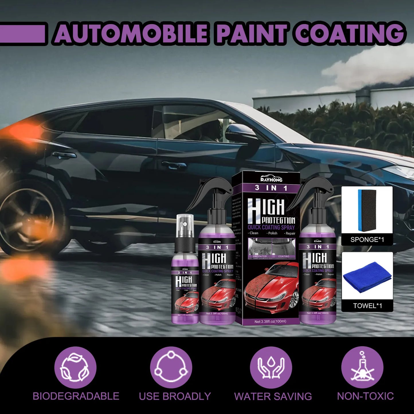 ProGloss - Fast Car Polish & Protective Coating Spray