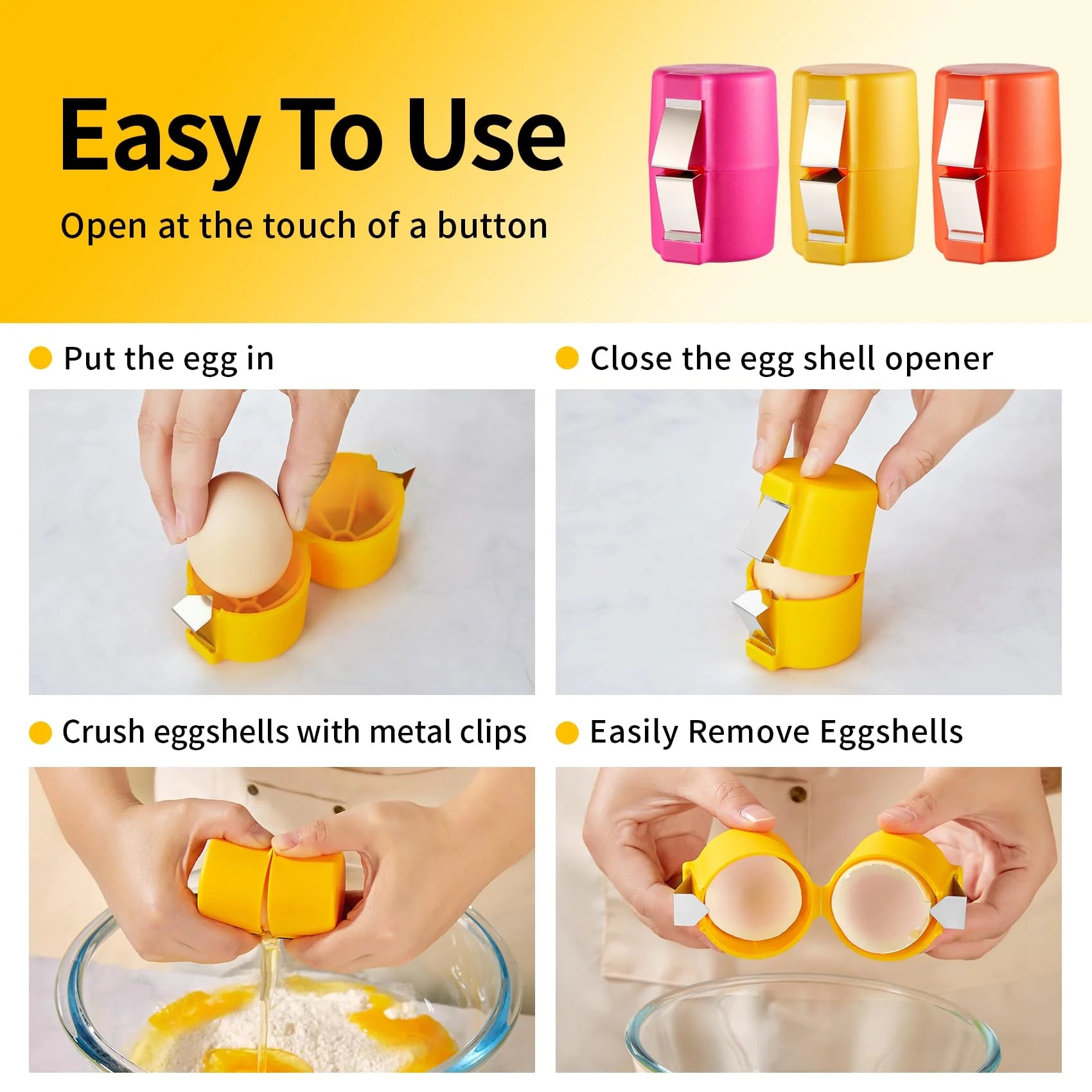 CrackMate – Effortless Egg Opening Gadget