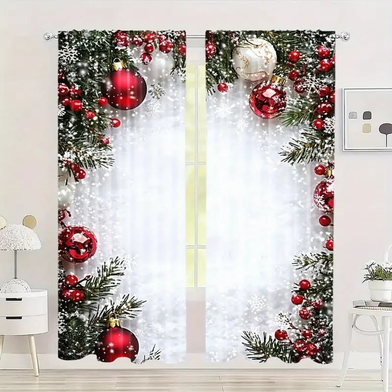 WinterGlow - Christmas Ball Curtains | Dress Your Windows in Celebration