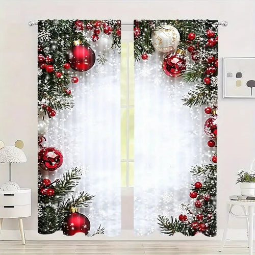 WinterGlow - Christmas Ball Curtains | Dress Your Windows in Celebration