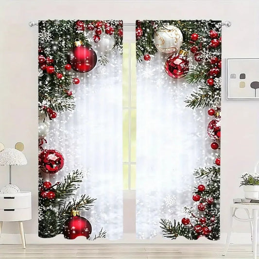 WinterGlow - Christmas Ball Curtains | Dress Your Windows in Celebration