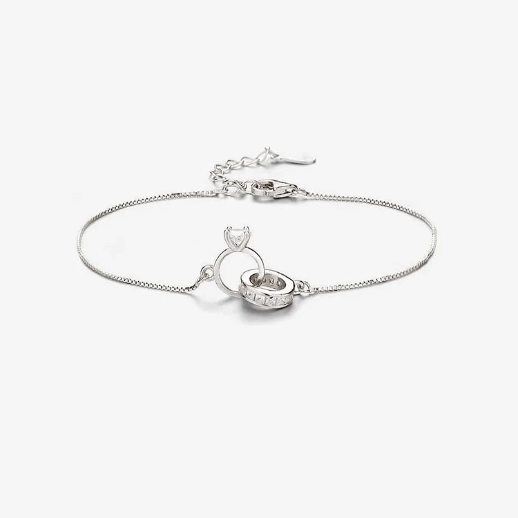 EternaHeart – Interlocking Diamond Bracelet