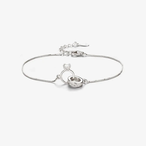 EternaHeart – Interlocking Diamond Bracelet