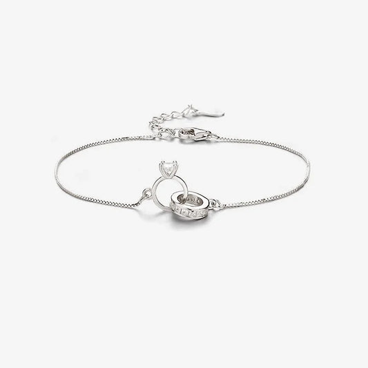 EternaHeart – Interlocking Diamond Bracelet