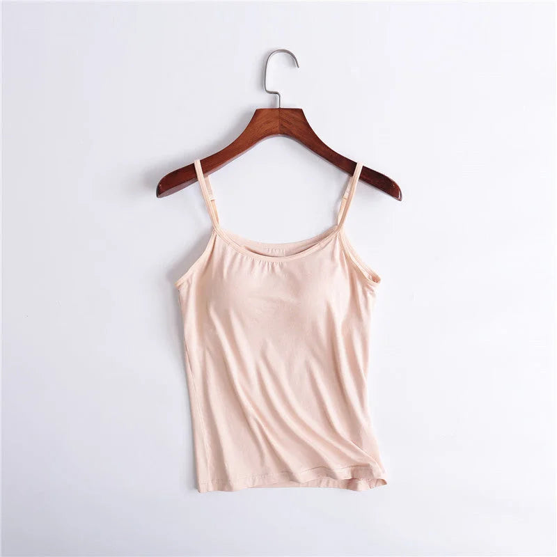 Comfortique - Stylish Tank with Integrated Bra Support
