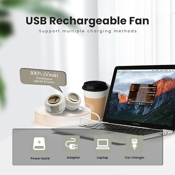 BreezeMute – Portable Silent Bladeless Mini Fan