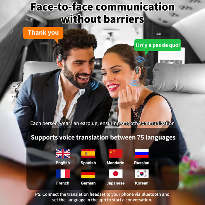 LinguaPods – AI Translation Bluetooth Earphones