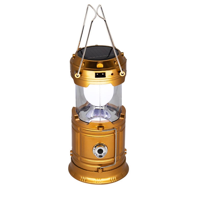 CampLuxe - Compact Collapsible Lantern with Solar Charging