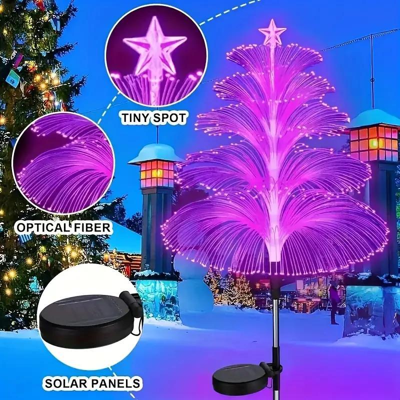 GlowEver – Gradient Solar Holiday Tree Light
