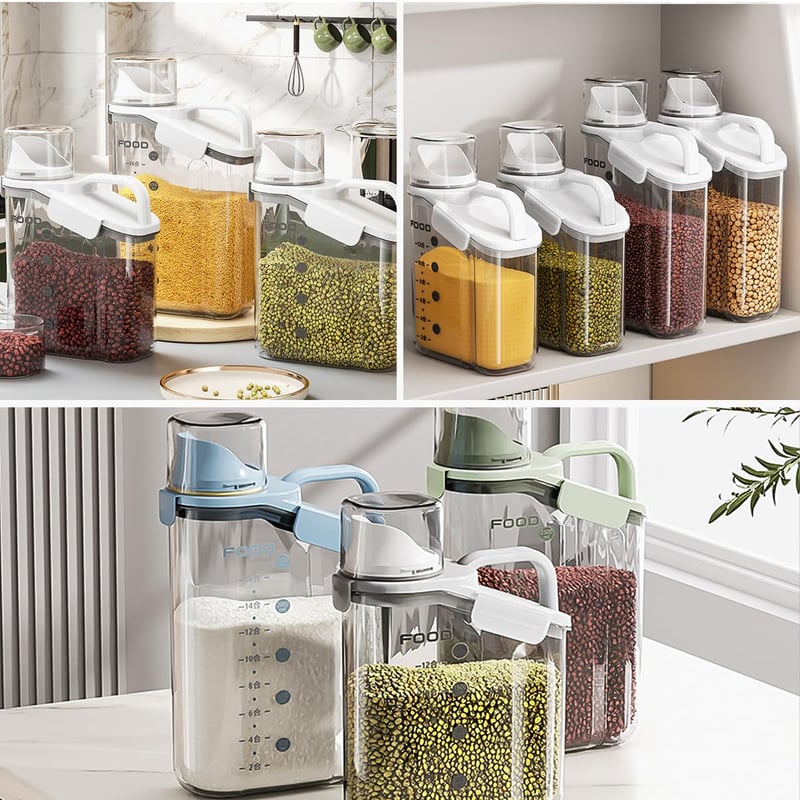 PortaStore | Ergonomic Airtight Food Storage Dispenser