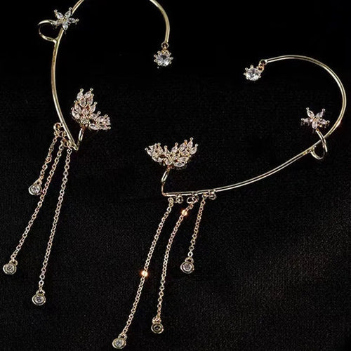 LumiStar – Shimmering Tassel Earrings