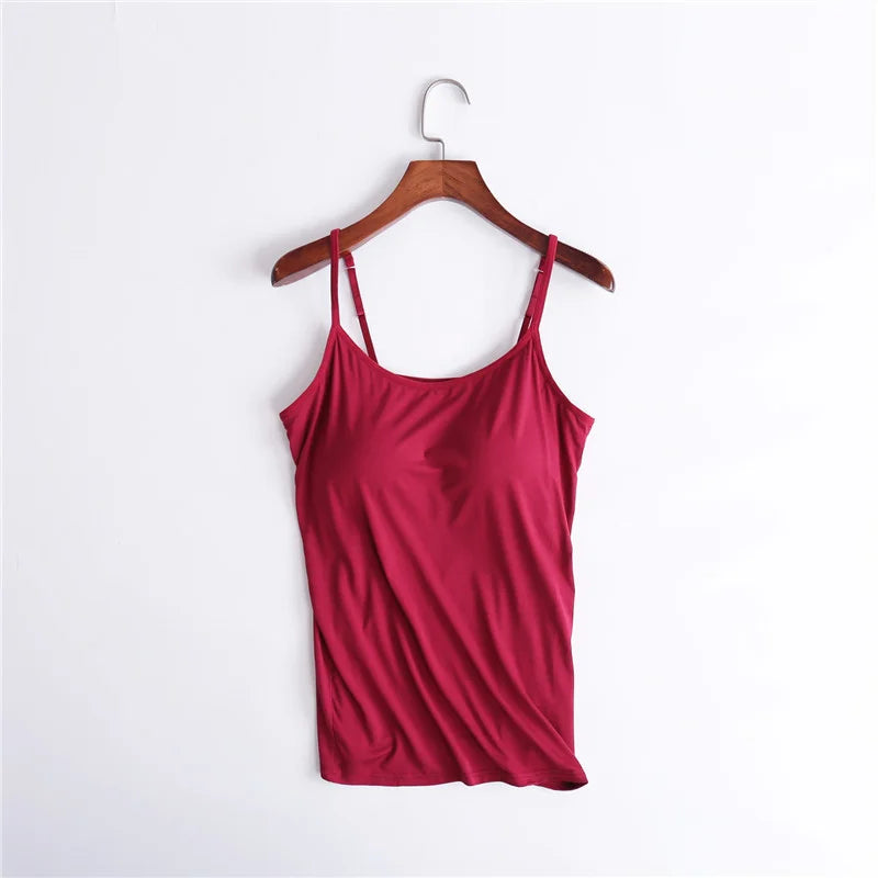 Comfortique - Stylish Tank with Integrated Bra Support