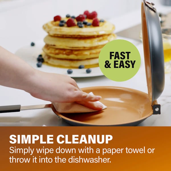 FlipMaster – Double Sided Non Stick Frying Pan for Easy Cooking