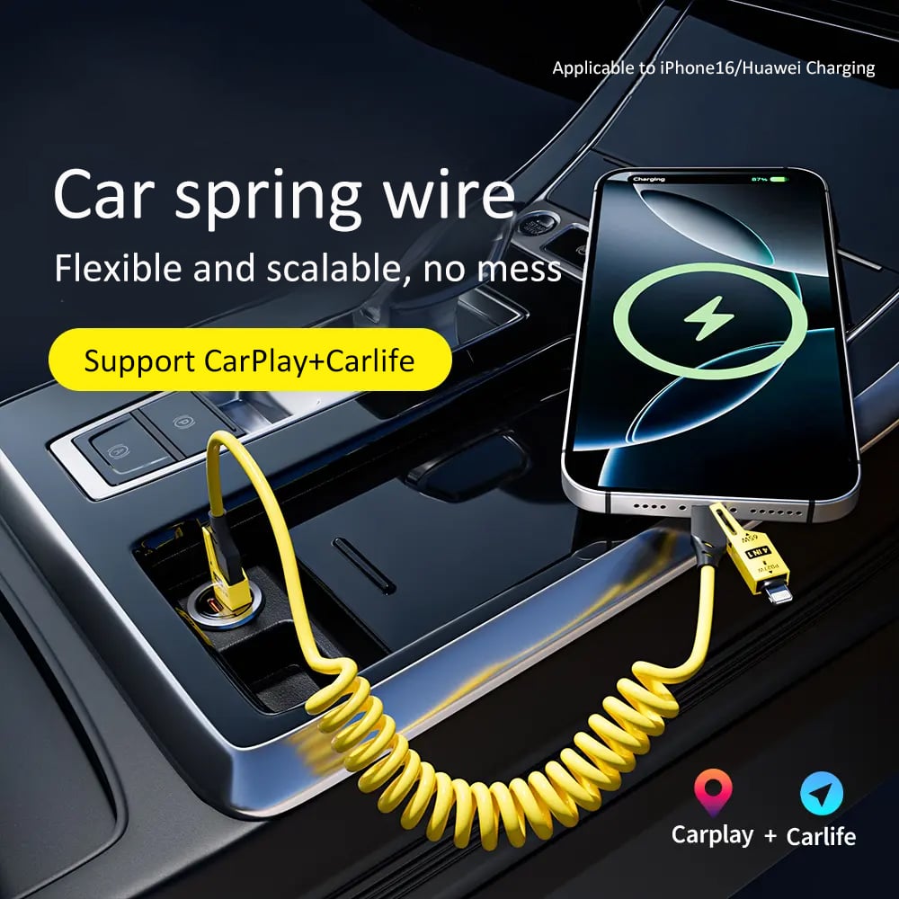 ChargeFlow | 4-in-1 Spring Fast Cable