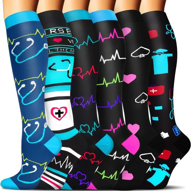 StrideBoost – Vibrant Compression Socks