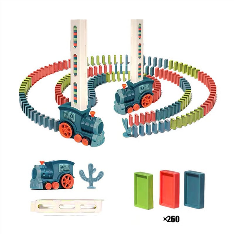 DominoDash – Automatic Chain Reaction Train