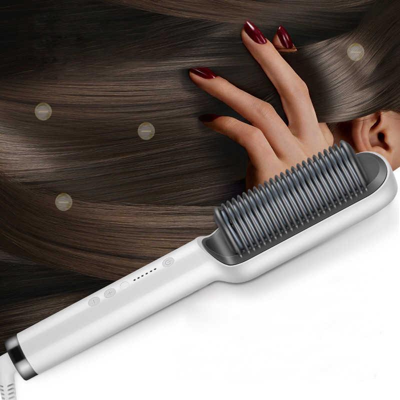 SilkyGlide - Effortless Hair Straightening Brush