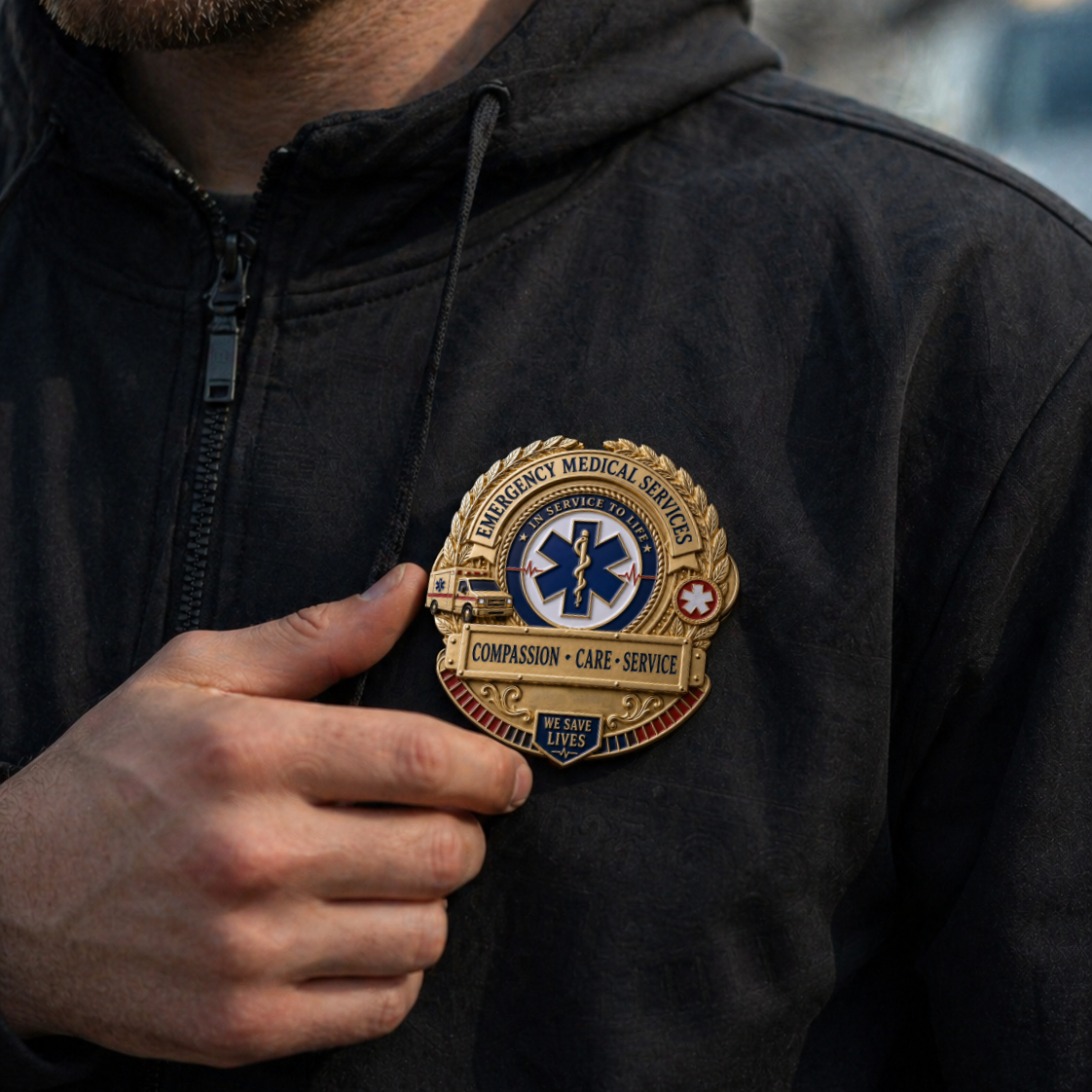 🚑 Last Day Promo: 49% OFF ⚕️Emergency Medical Services Honor Brooch Pin