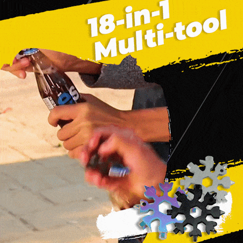 SnowMaster – Durable 18-in-1 Snowflake Multi-Tool