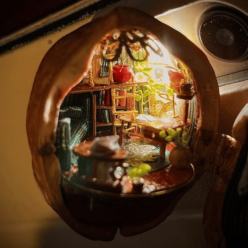 ShellCottage – Handcrafted Walnut Dollhouse
