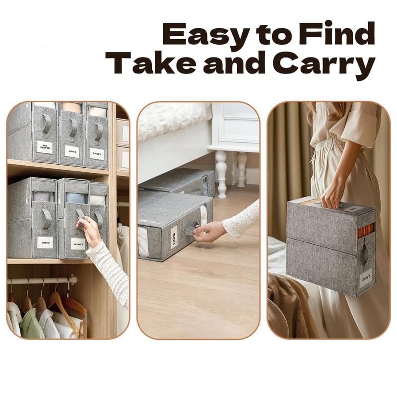LinenLux - Durable Bed Sheet Storage Box