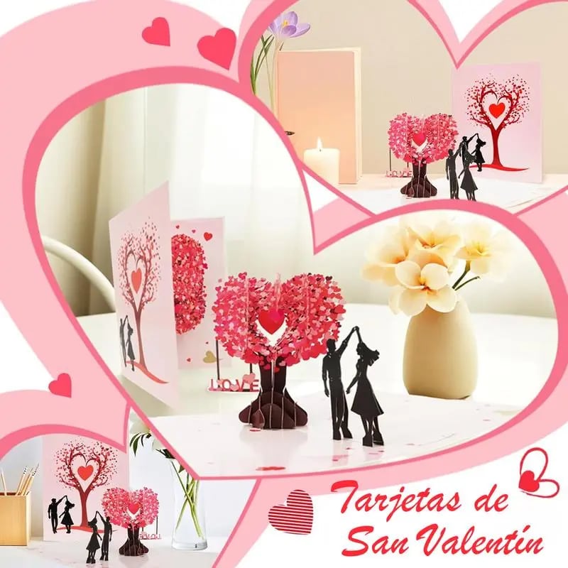 HeartsInBloom - Pop-Up Anniversary & Valentine’s Card