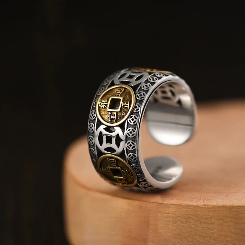 MaxLuck – Five Emperors Coins Ring