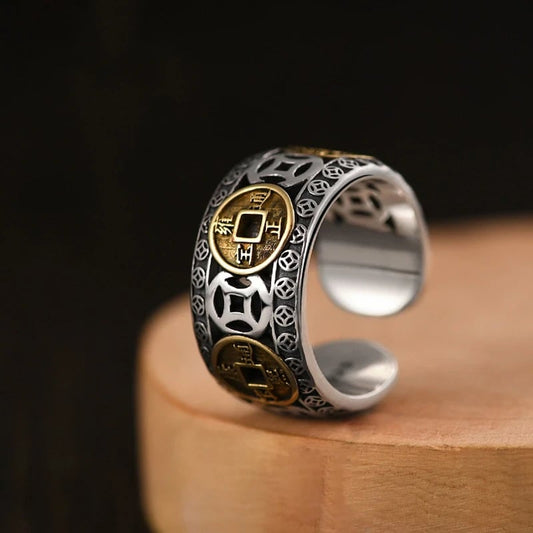 MaxLuck – Five Emperors Coins Ring