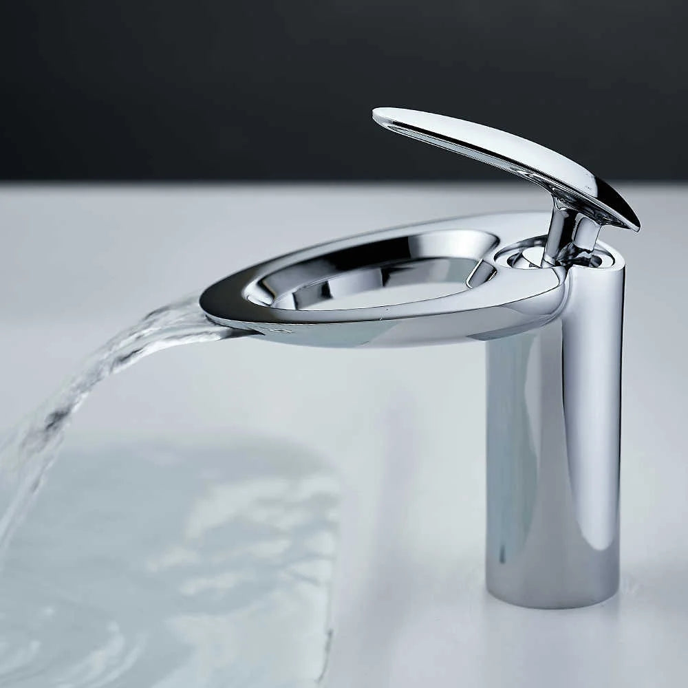 AquaFall – Premium All-Copper Waterfall Basin Faucet