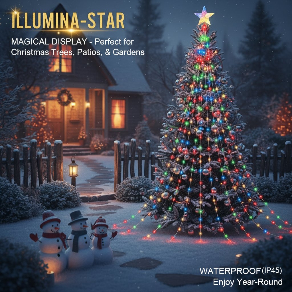 TwinkleFall – Starlight Cascade Tree Lights