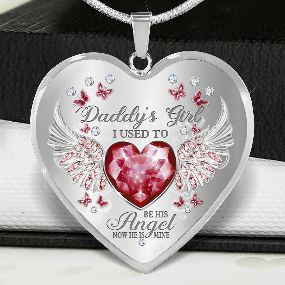 Papa’s Angel - Cherished Heart Keepsake Necklace