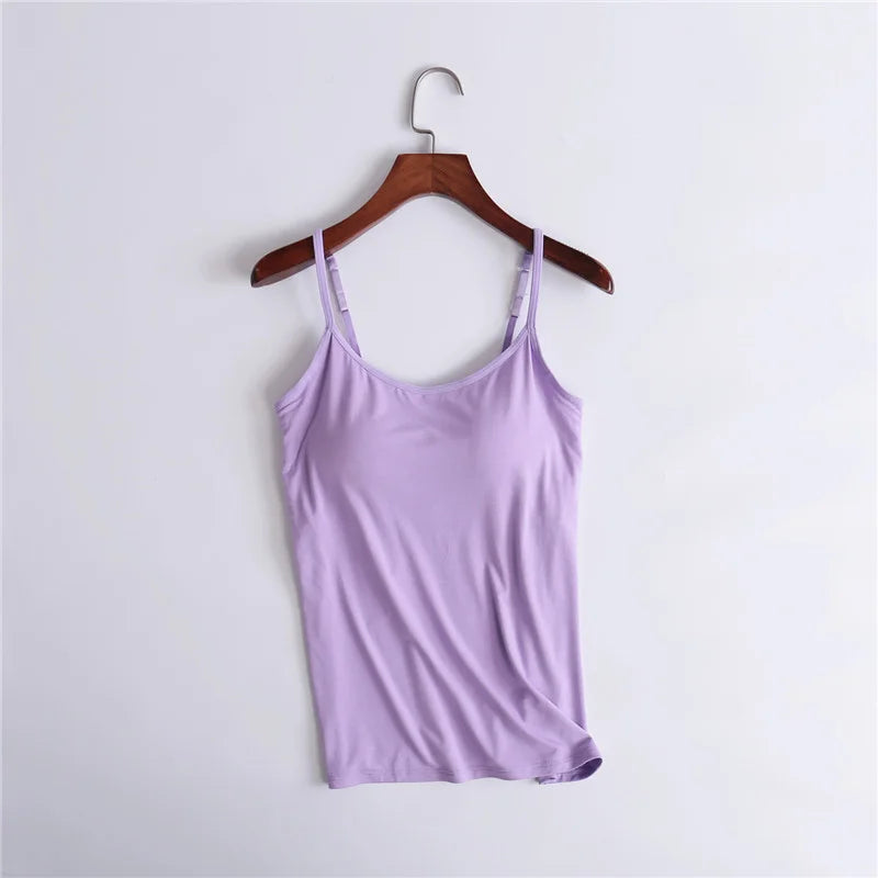 Comfortique - Stylish Tank with Integrated Bra Support