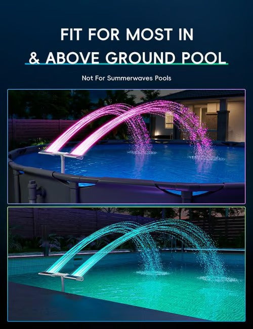 GlowRipple – Remote Controlled Solar Fountain for Pool Ambiance